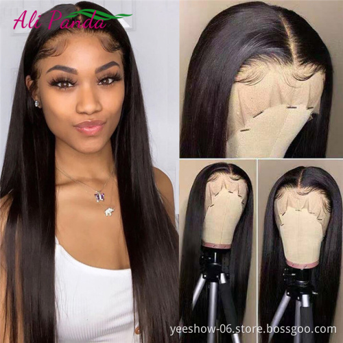 13x4 13*6 HD Invisible Transparent Lace Front Wigs Wholesale Price Real Mink Cambodian Virgin Remy Hair straight HD Lace Wig